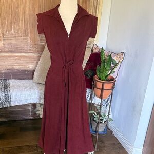 Vintage Burgundy Dress